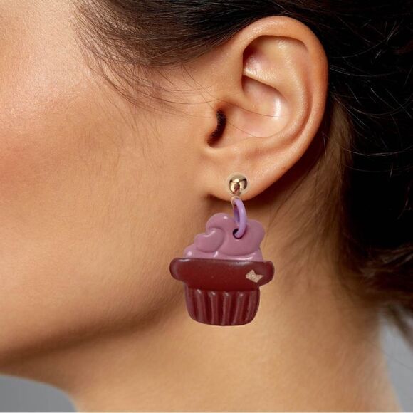 🧁Super Cute Cupcake Clay Earrings Hypoallergenic - Picture 5 of 5